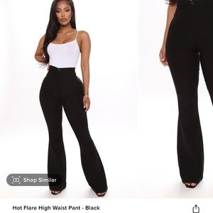 High waisted flare jeans